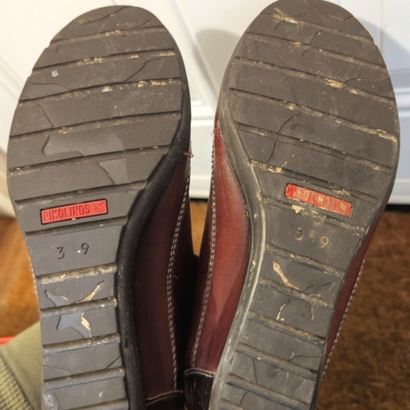 Pikolinos Wedge Leather Sneaker Boots 39 US 8.5 / 9 GUC Spain - Picture 4 of 9